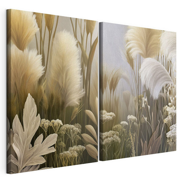Tablou modular pe pânză Colaj de plante