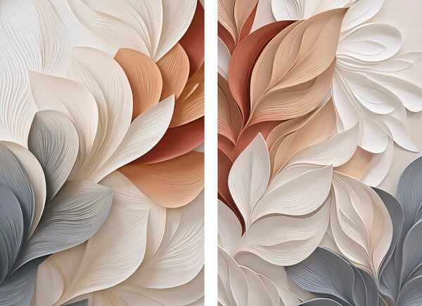 - Elegant flow of soft colors