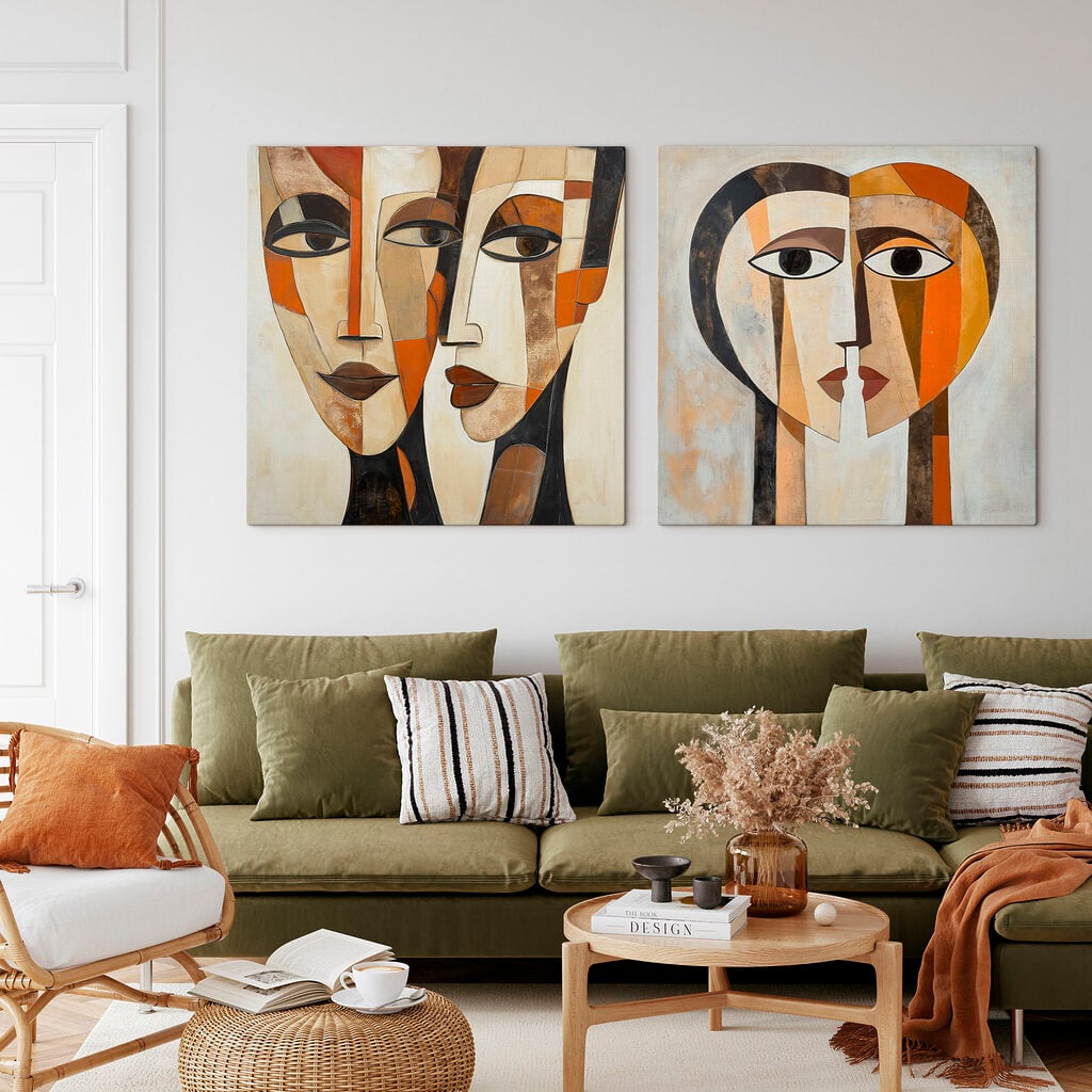 Painting of a woman's face