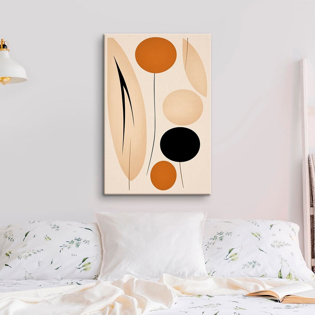 Playful shapes in warm tones
