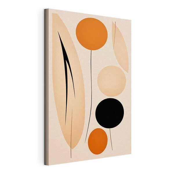 Playful shapes in warm tones