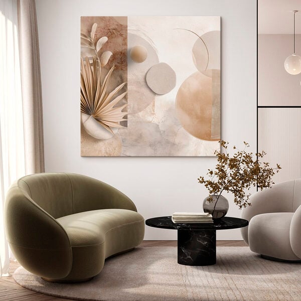 Tablouri Tablouri Compoziție abstractă liniștită, în nuanțe delicate (SKU: s46310)