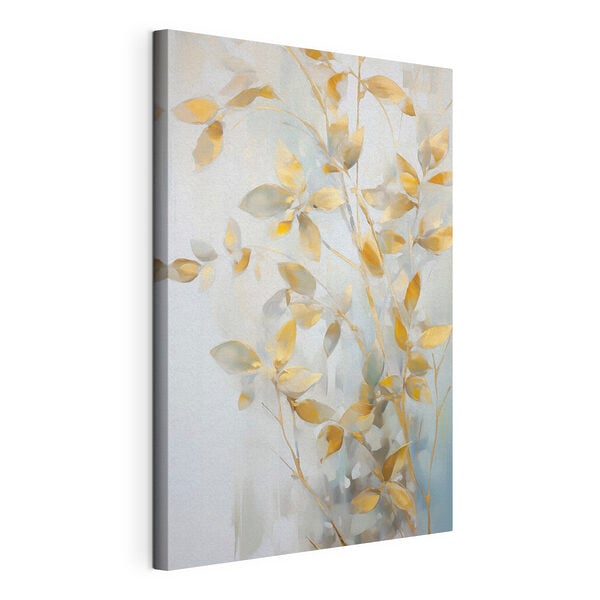 Painting of a branch with leaves
