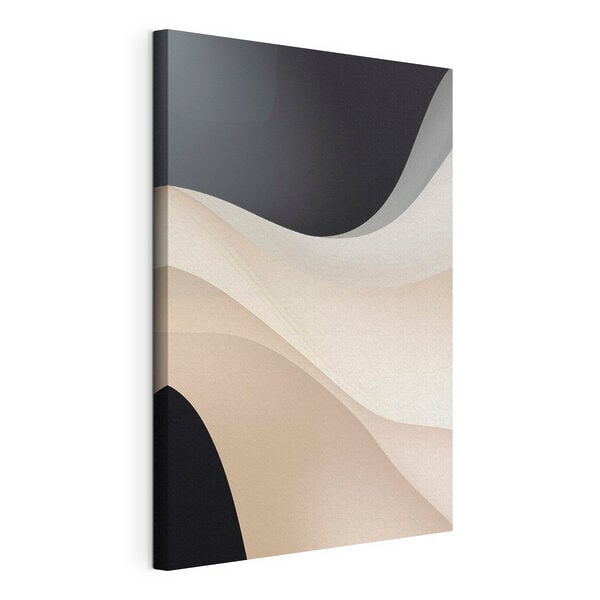 Black and white wavy lines