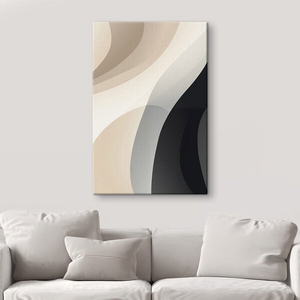 Flowing shapes in neutral tones