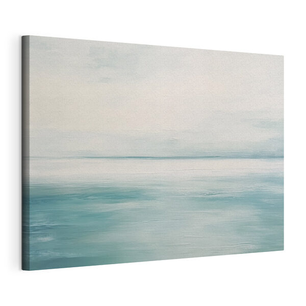 Calm ocean with a cloudy sky