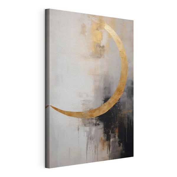 Painting of a crescent moon