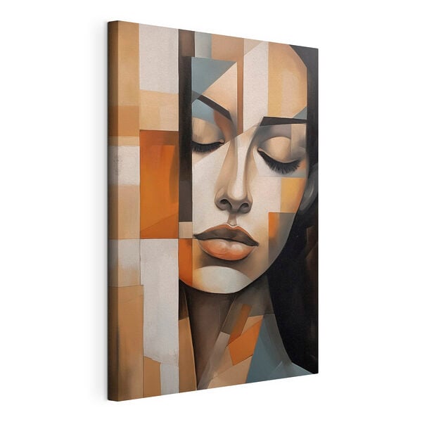 Painting of a woman's face