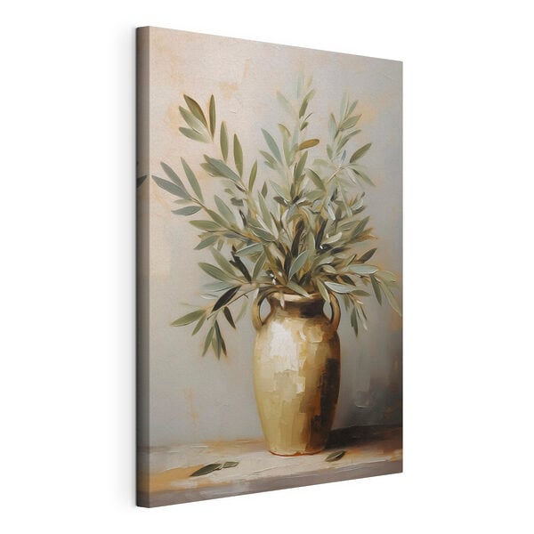 Painting of a plant in a vase