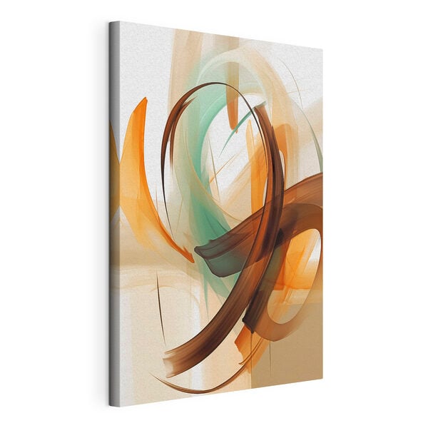 Dynamic swirls in earthy tones