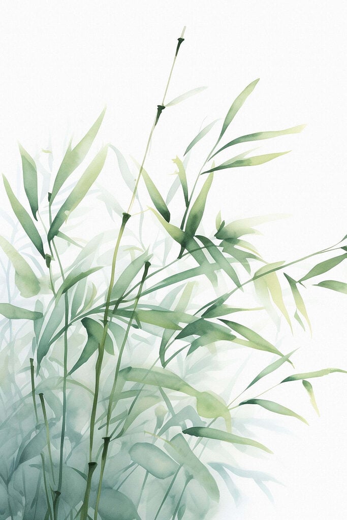 Watercolor painting of a plant