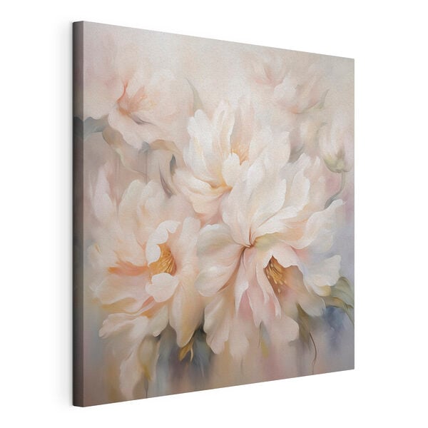 Painting of flowers on a white background