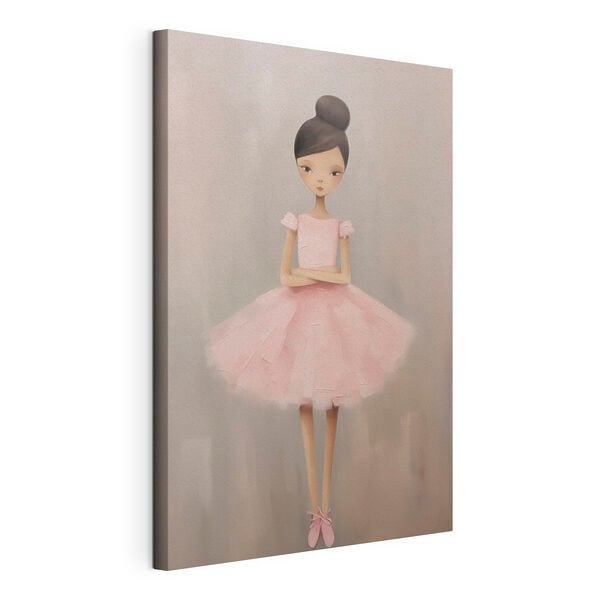 Girl in a pink dress