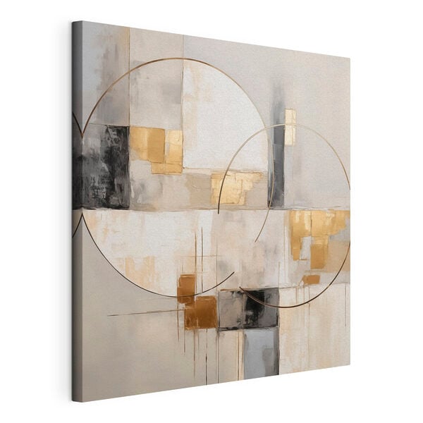 Abstract circles in muted tones