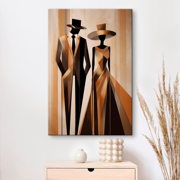 Painting of a man and woman