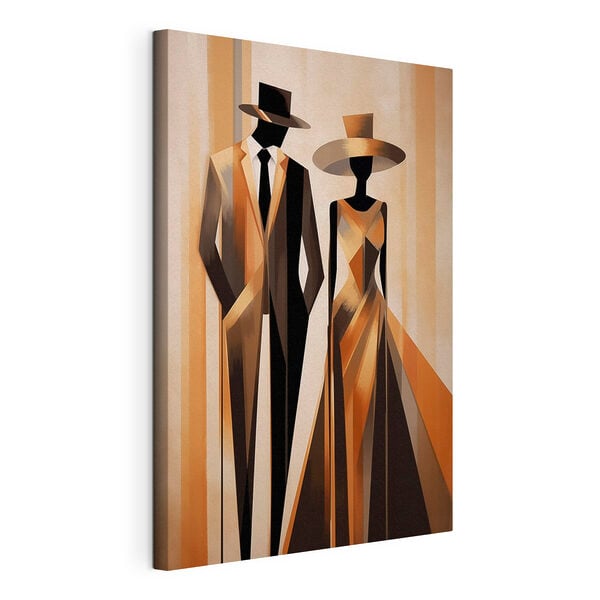 Painting of a man and woman