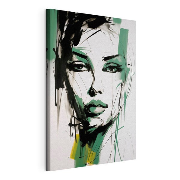 Painting of a woman's face