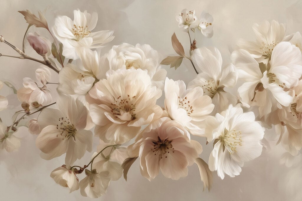 Group of white flowers