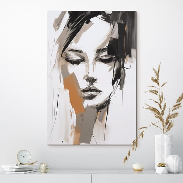 Painting of a woman's face
