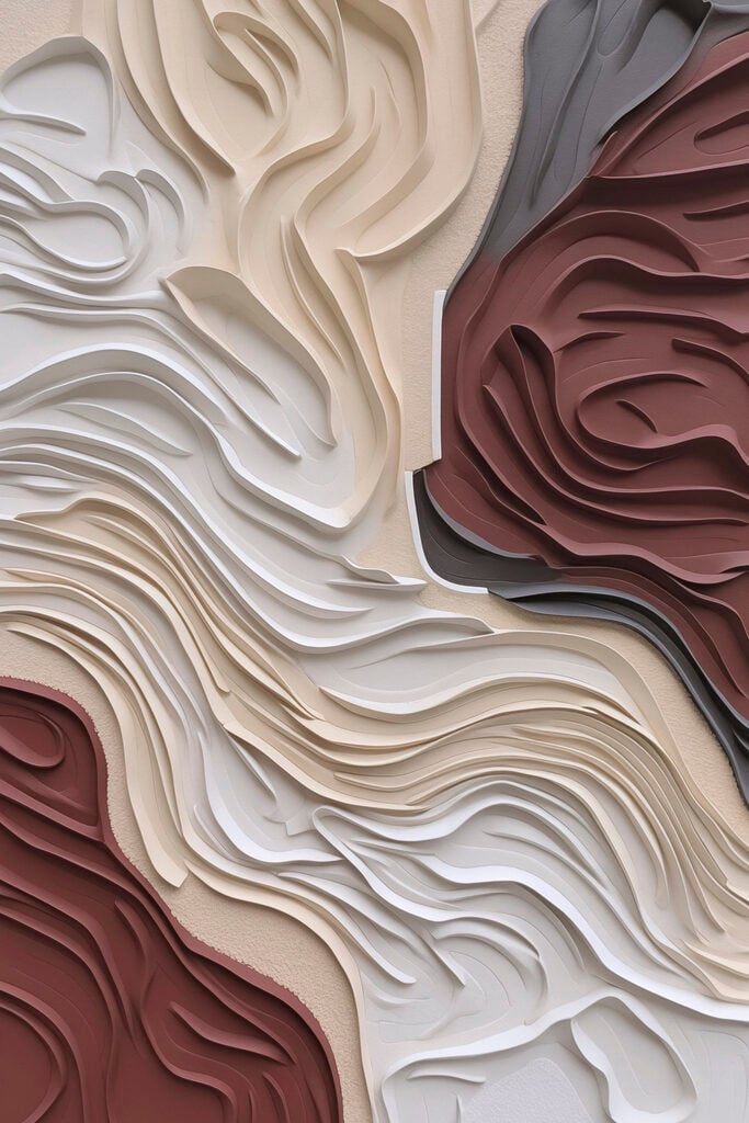 Flowing patterns in soft hues