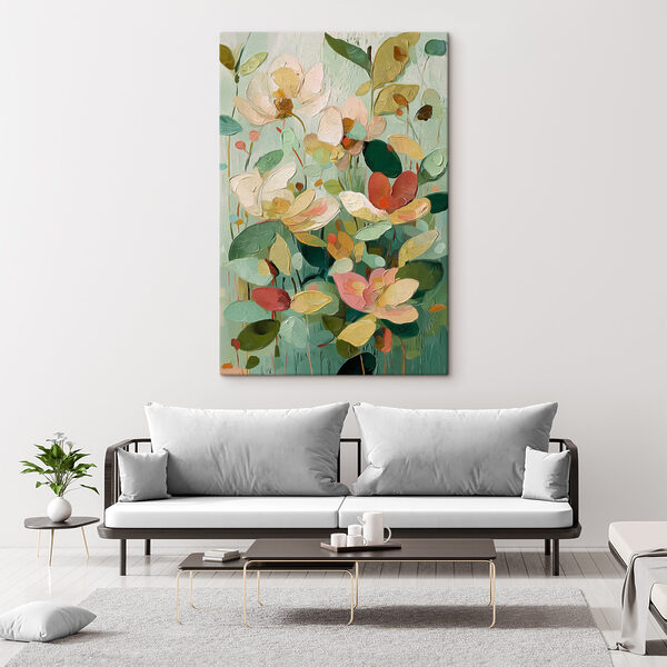 Tablouri Tablouri Pictură cu flori și frunze (SKU: s47829)