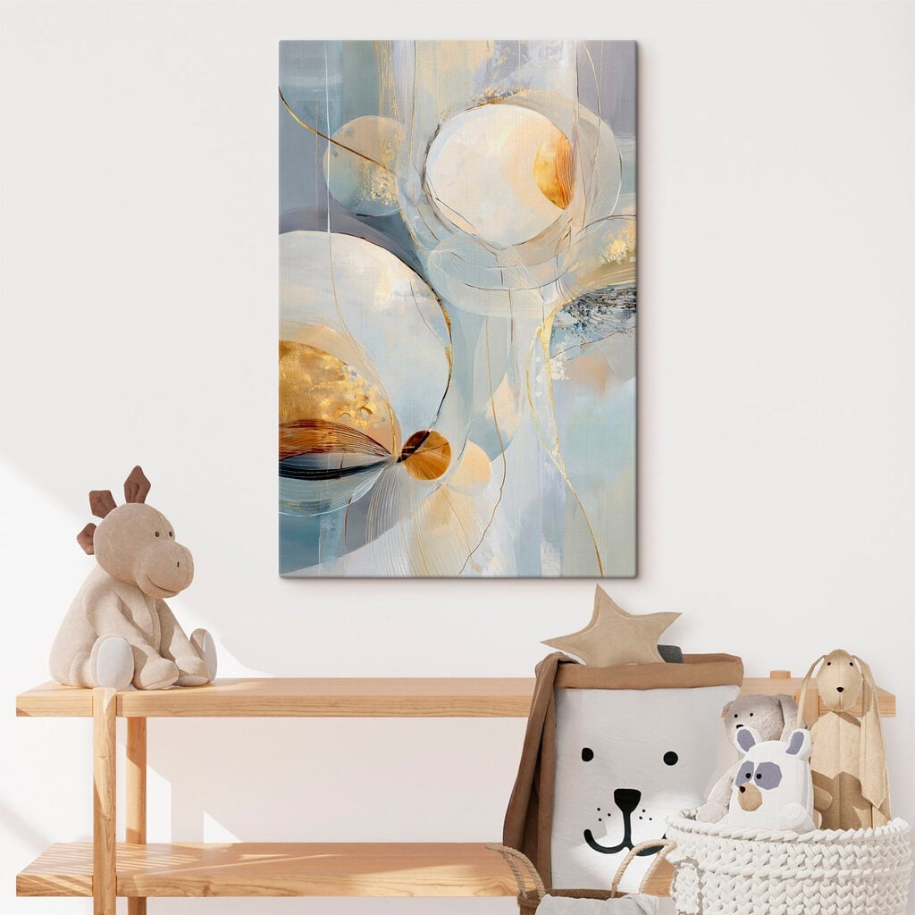 Painting of circles and lines