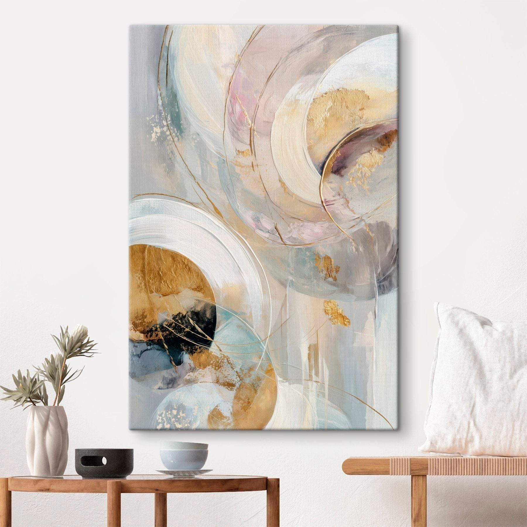 Soothing swirls of soft colors