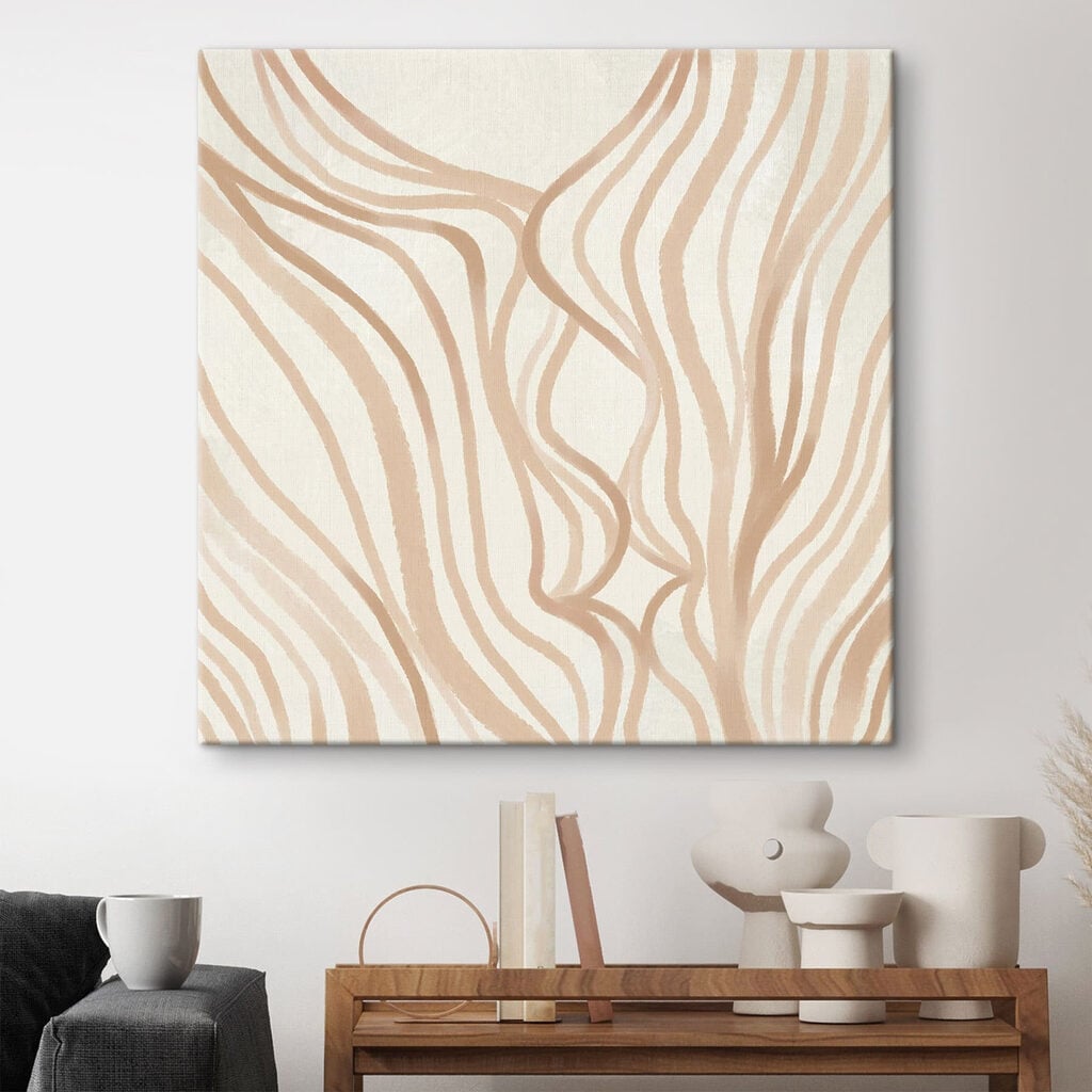 Flowing lines in soft neutral tones