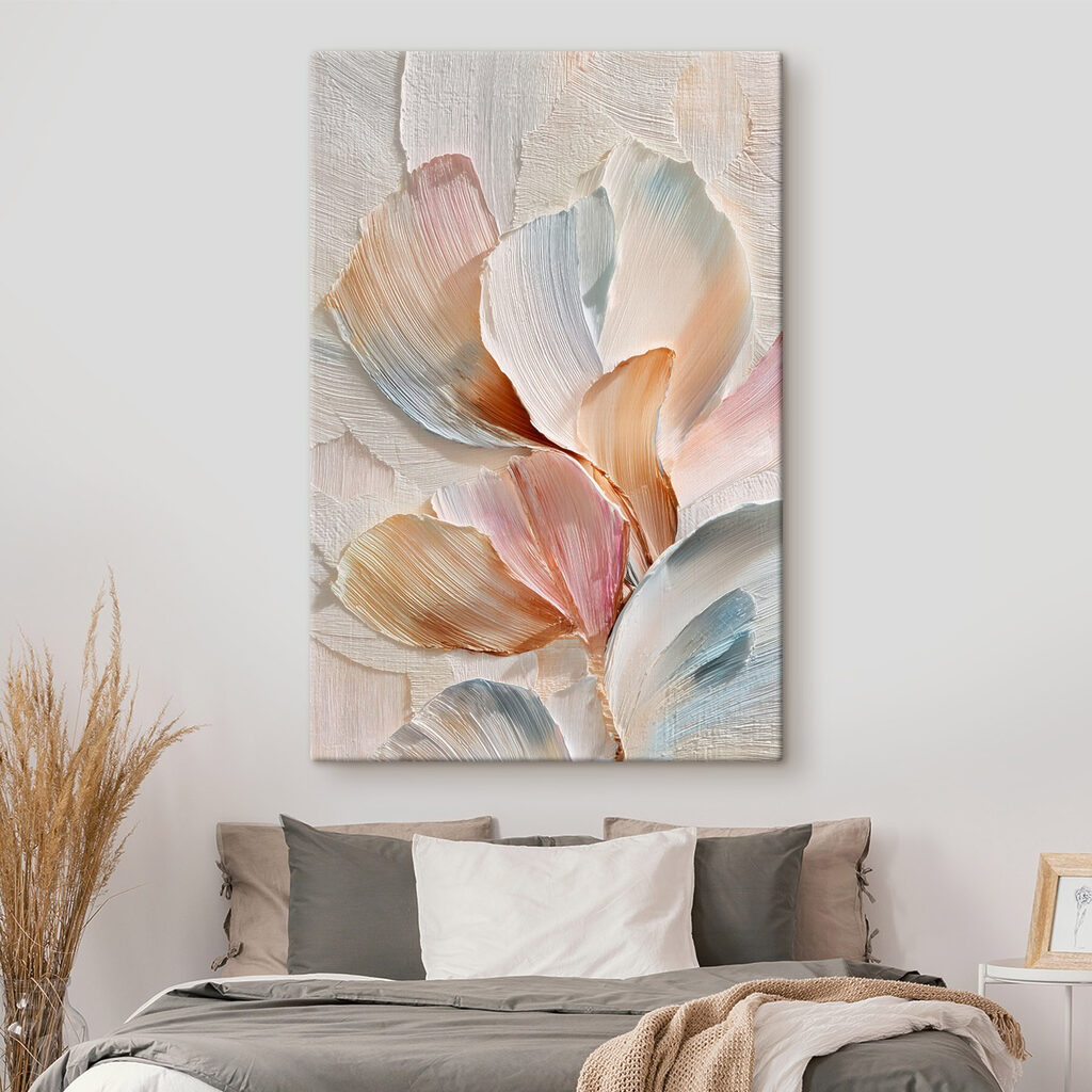 Delicate pastel petals in soft hues
