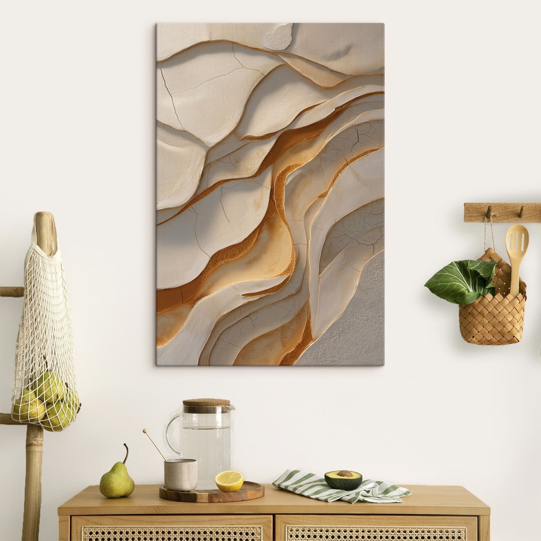 Waves of layered texture and color