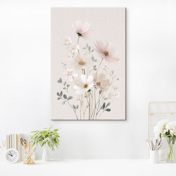 Tablouri Tablouri Flori delicate în nuanțe pastelate delicate (SKU: s48534)