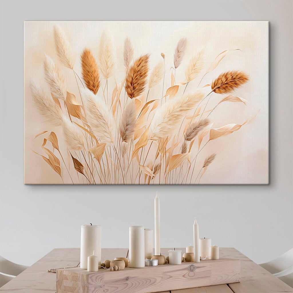 Bunch of wheat on a white background