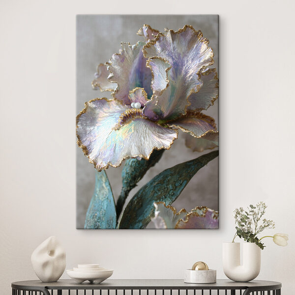 Tablouri Sculptură florală elegantă, în nuanțe delicate