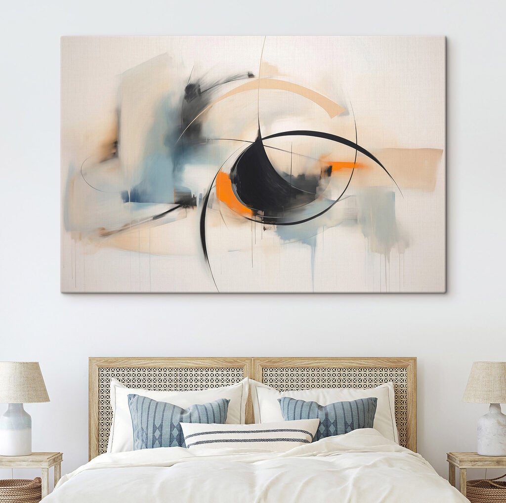 Painting of a circle and a circle