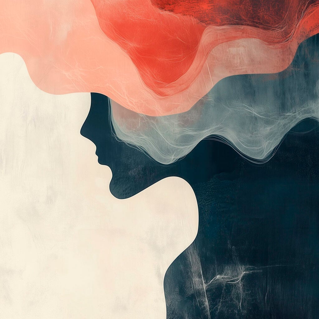 Painting of a couple of people