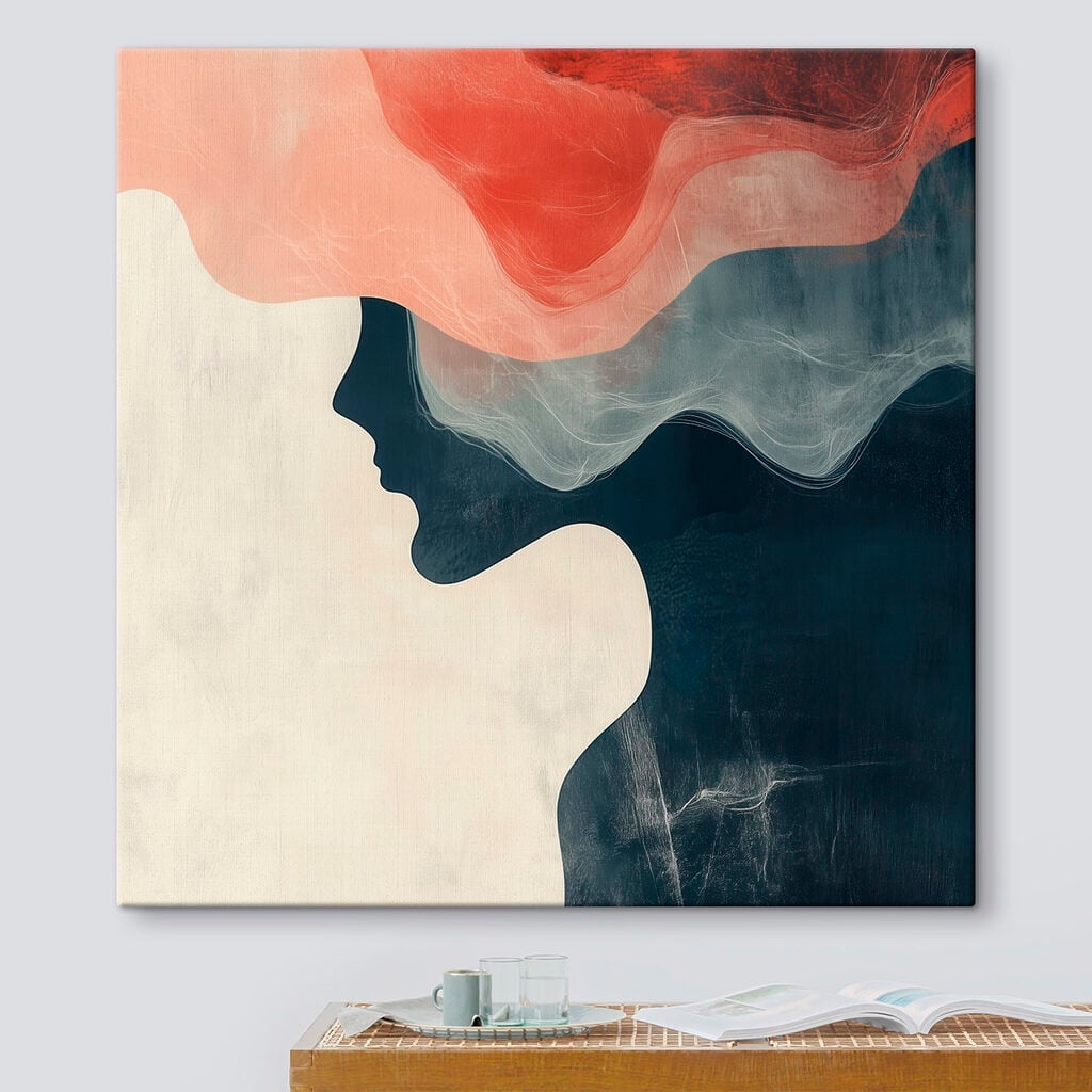 Painting of a couple of people