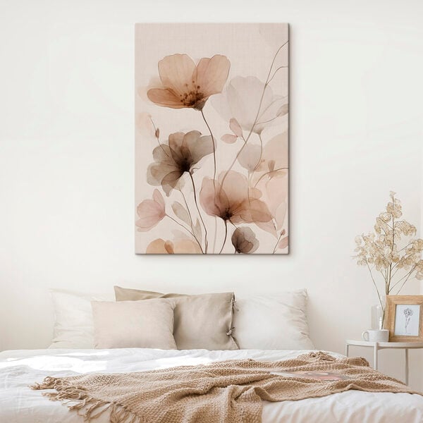 Delicate blooms in soft pastel hues