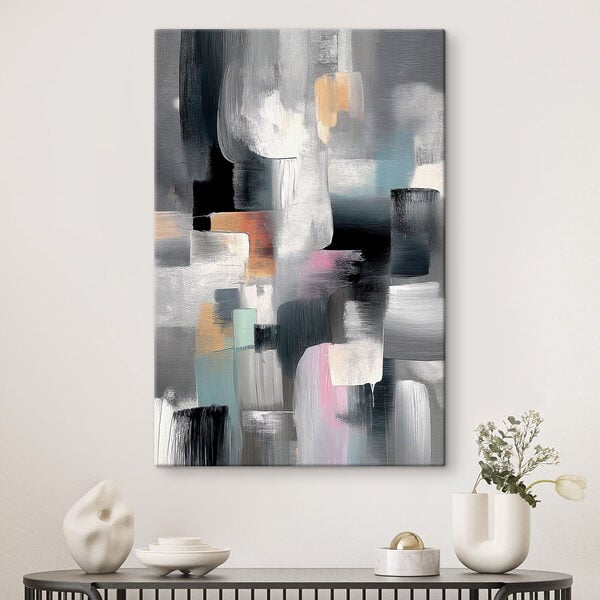 Abstract hues in dynamic arrangement