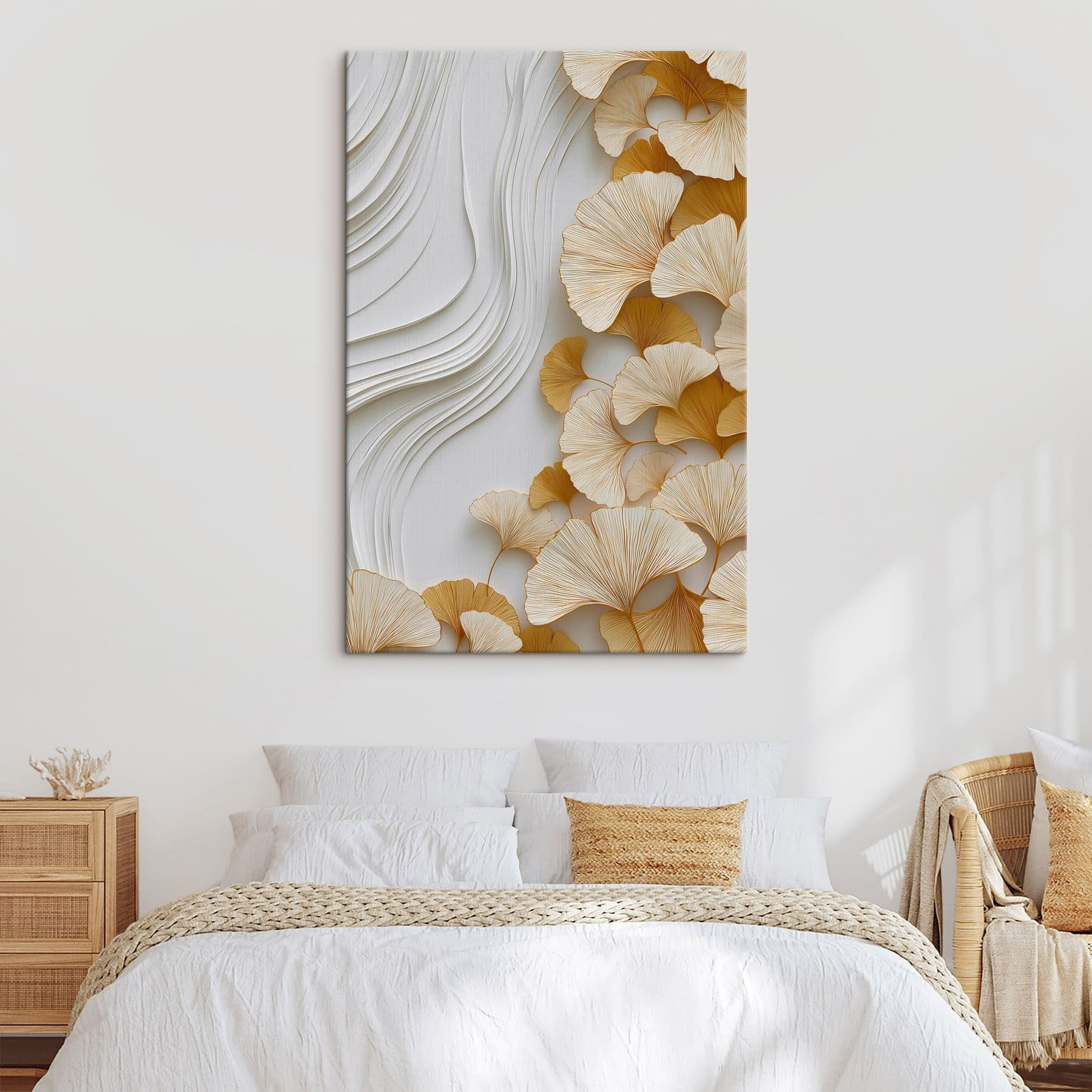 Elegant leaves against a soft backdrop