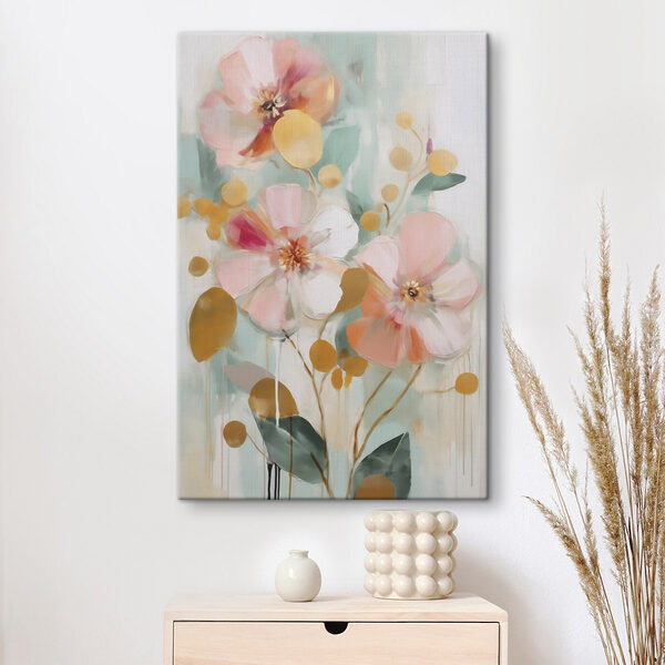 Tablouri Tablouri Pictură cu flori și frunze (SKU: s49140)