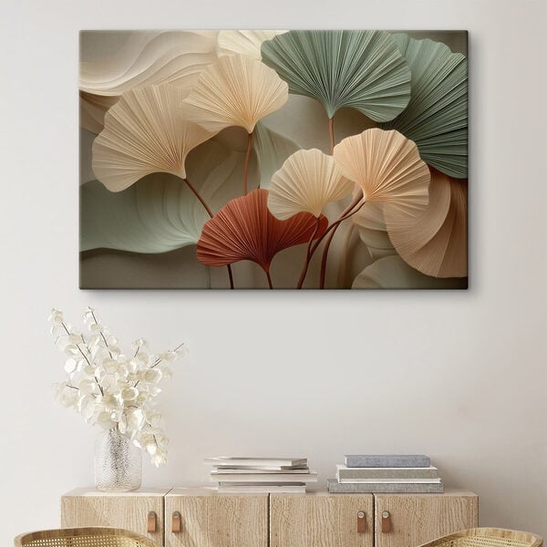 Group of leaves with a white background