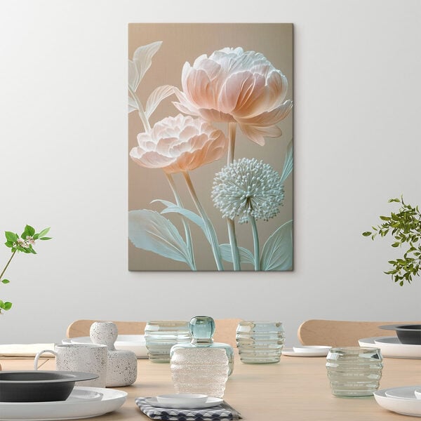Delicate blooms in soft hues