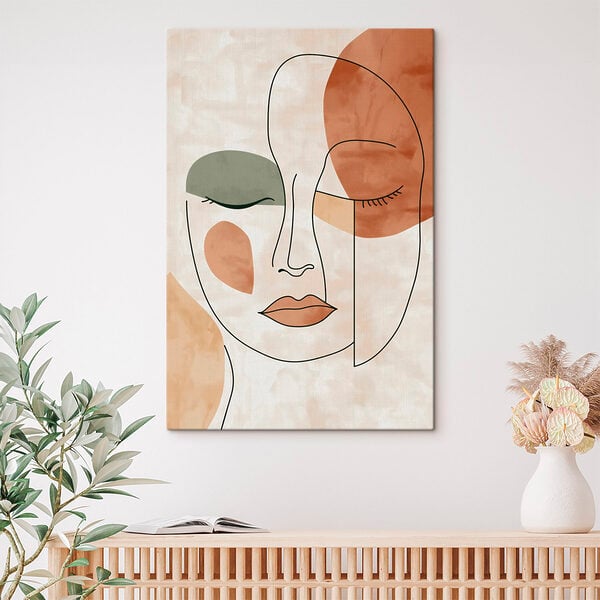 Drawing of a woman's face