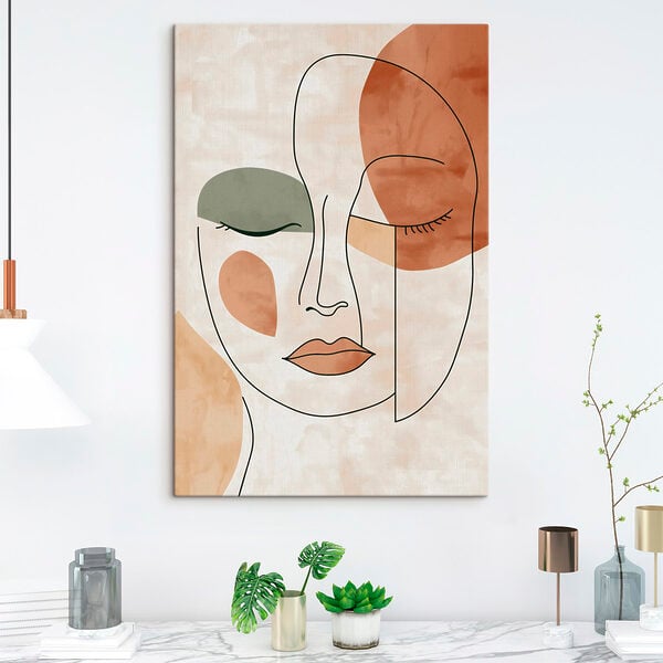 Drawing of a woman's face