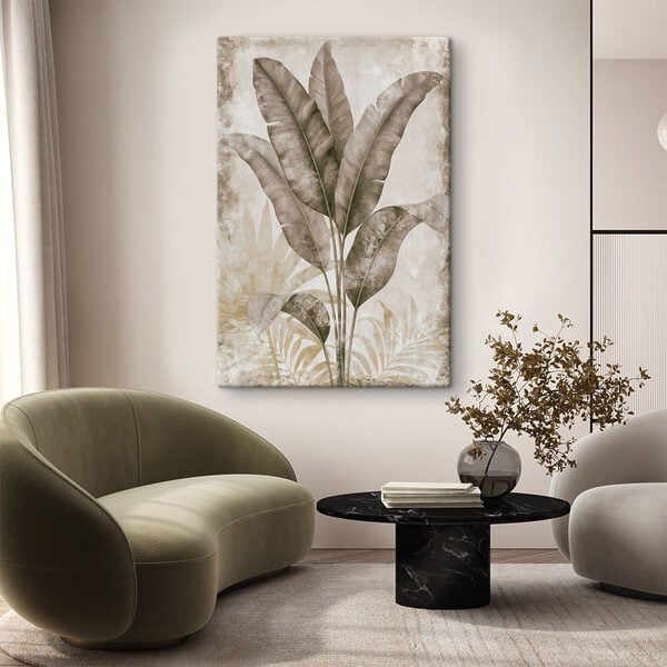 Tablouri Tablouri Frunziș capricios în nuanțe delicate (SKU: s49343)