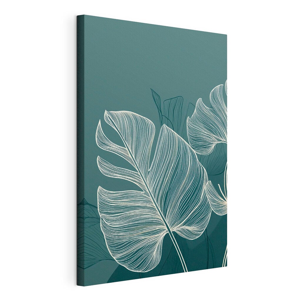 Lush leaves on a soothing backdrop