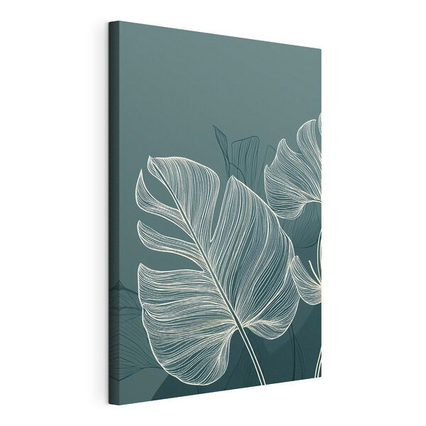Lush leaves on a soothing backdrop