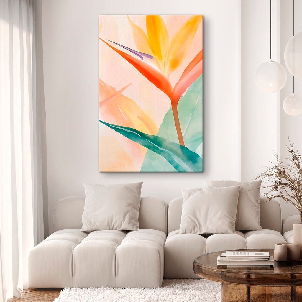 Vibrant colors of tropical foliage