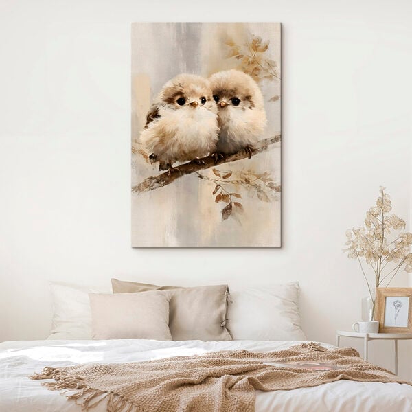 Two birds on a branch