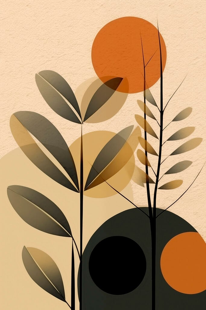 Nature-inspired minimalistic art design
